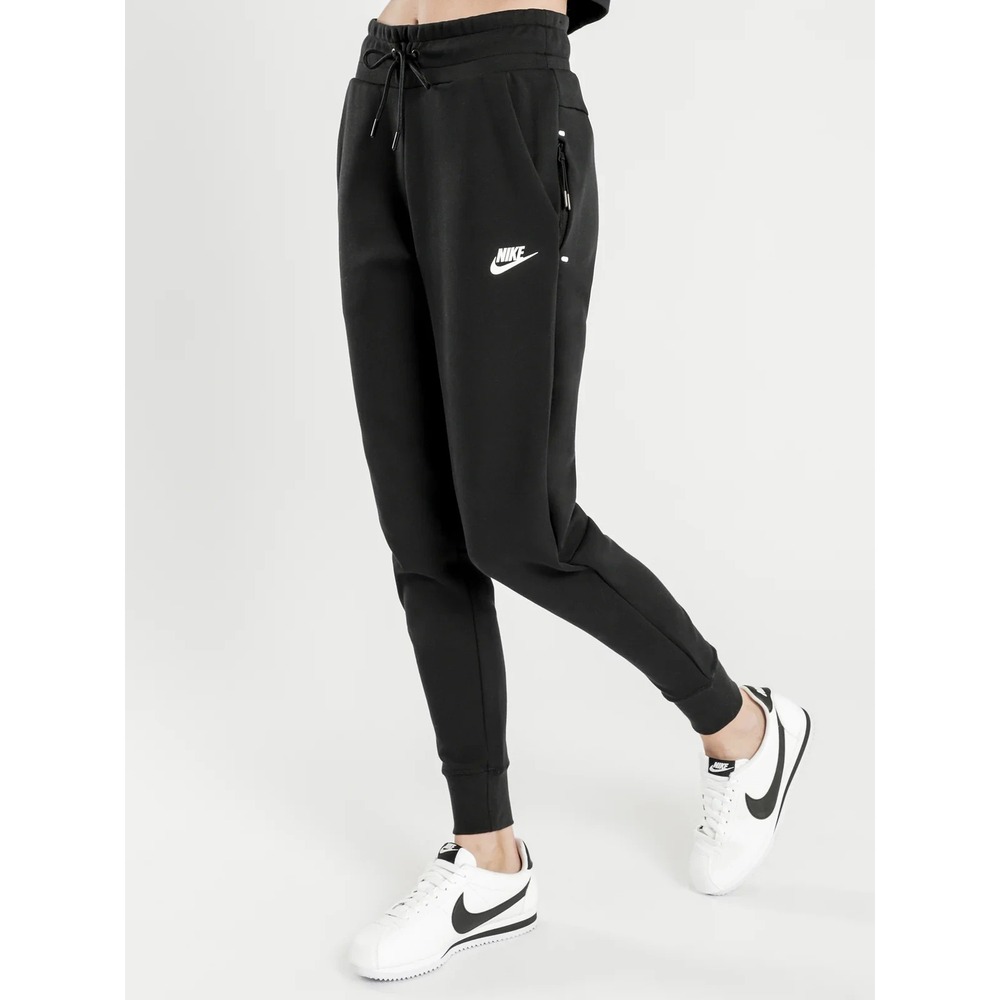 Nike Tech Fleece Jogger Sweatpant Women's Small Black Logo Sportswear BV3472-010